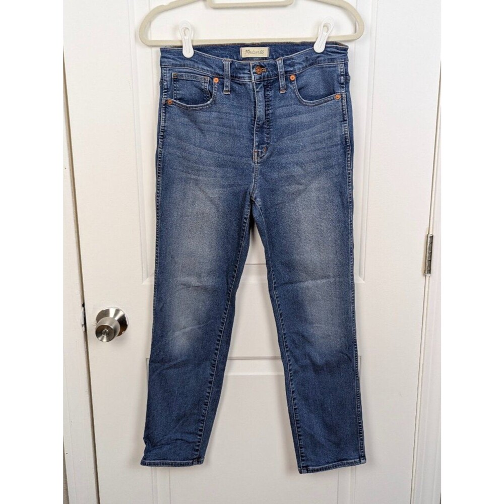 Madewell | High Rise Stovepipe Straight Leg Jeans Medium Wash Size 28